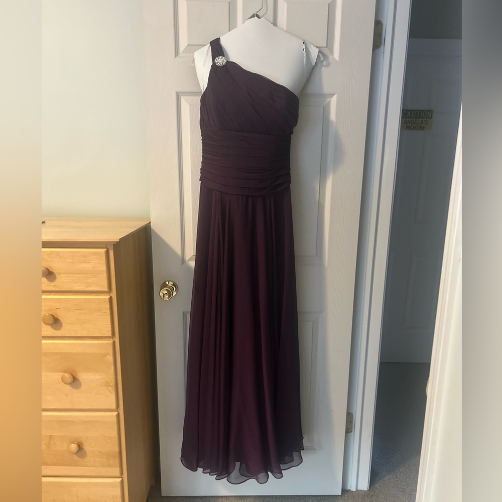 NEW Mother-of-the-bride gown in eggplant